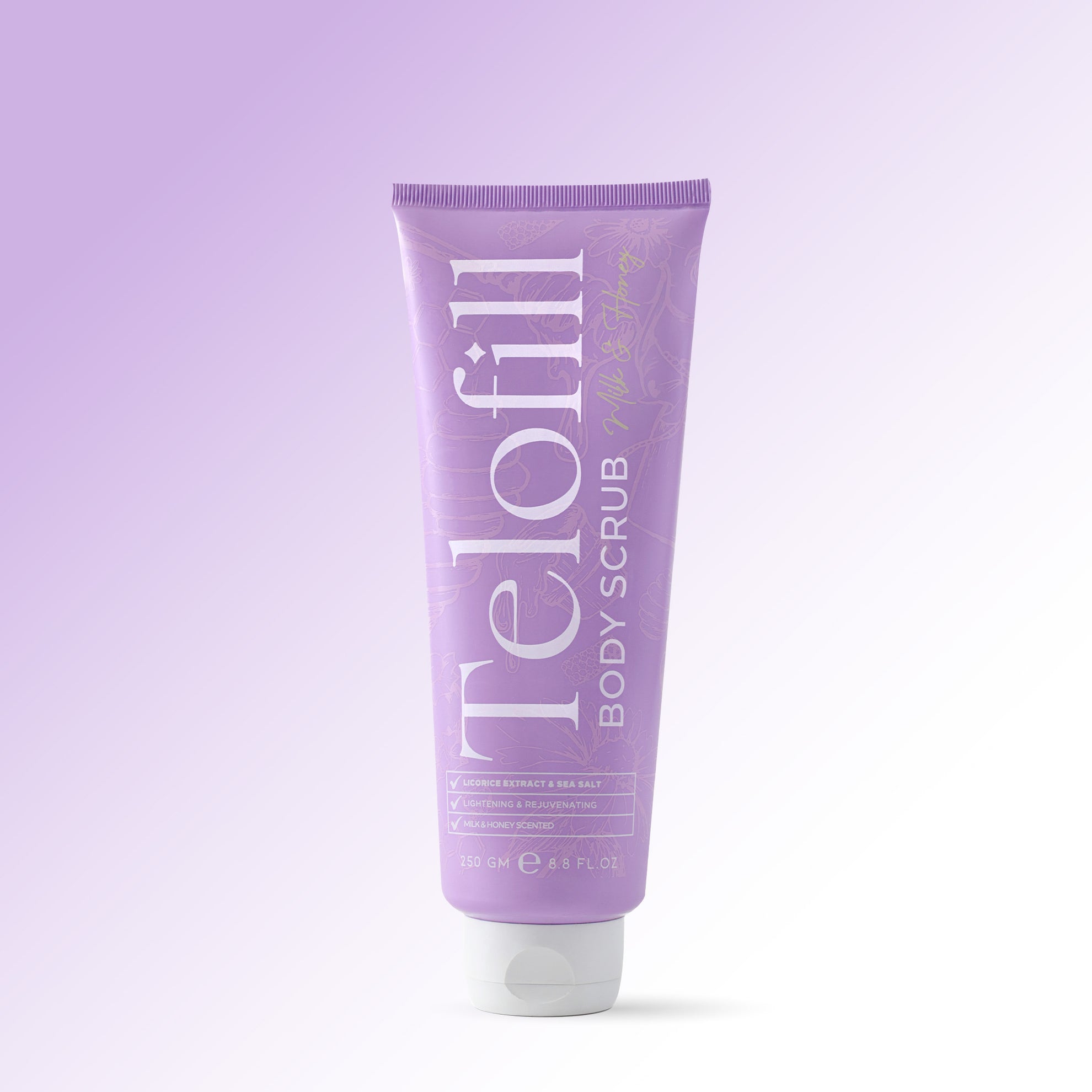 تيلوفيل سكراب للجسم بالحليب و العسل 250 مل